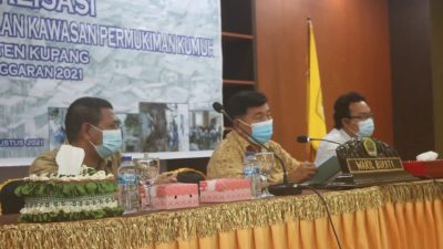 Wakil Bupati Kupang Jerry Manafe Buka Kegiatan Sosialisasi Pendataan Kawasan Permukiman Kumuh.