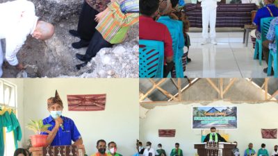 Gubernur NTT  Letakkan Batu Pertama Pembangunan  Gereja  GMIT Bait El Oelanisa