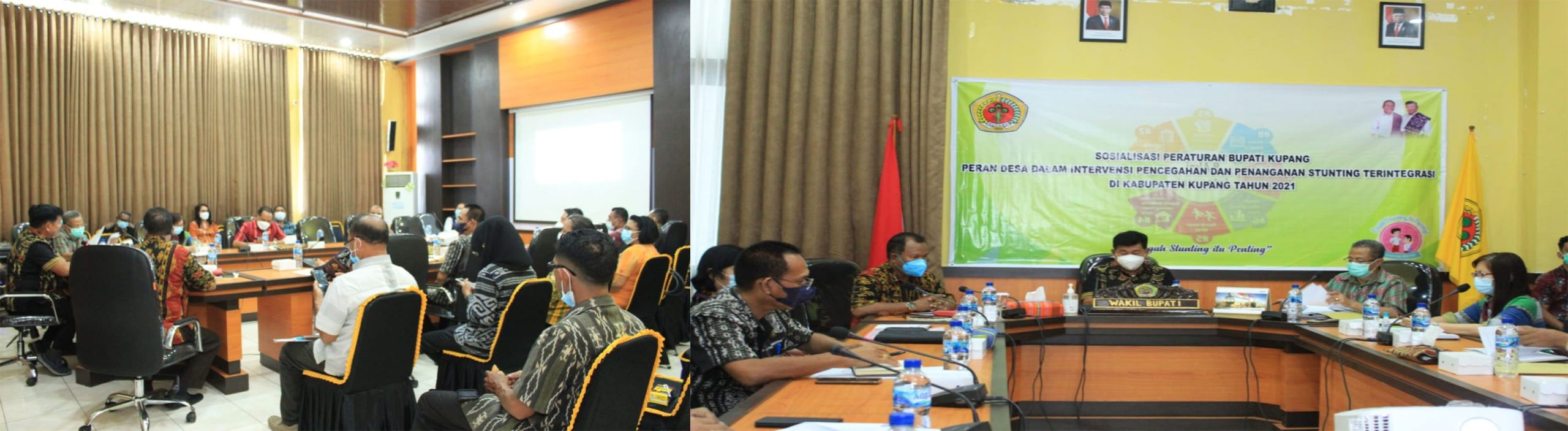 Wakil Bupati Kupang Jerry Manafe Buka Sosialisasi Penanggan Stunting.