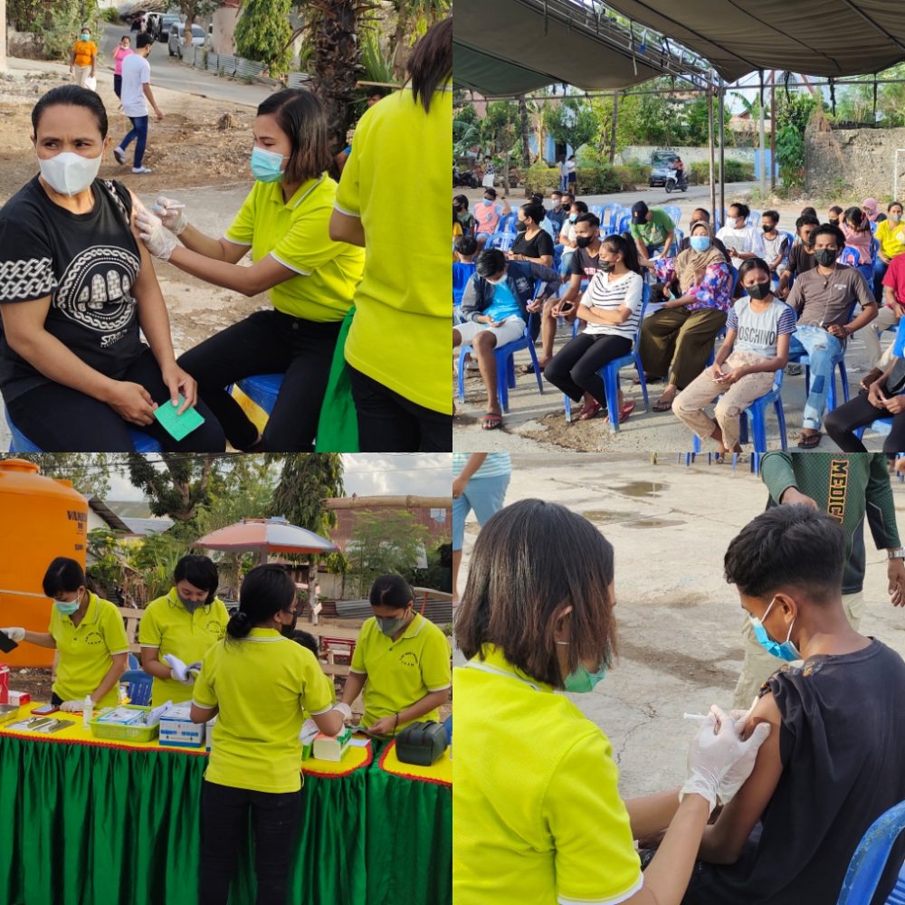 Klinik Medika Wira Sakti Kupang Lakukan Vaksinasi di RW 02 Kelurahan Nunleu.