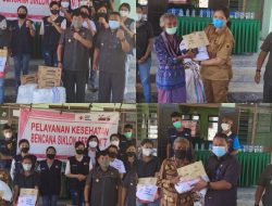 PMI Kabupaten Kupang Salurkan 100 Paket Bantuan Serta Pengobatan Gratis