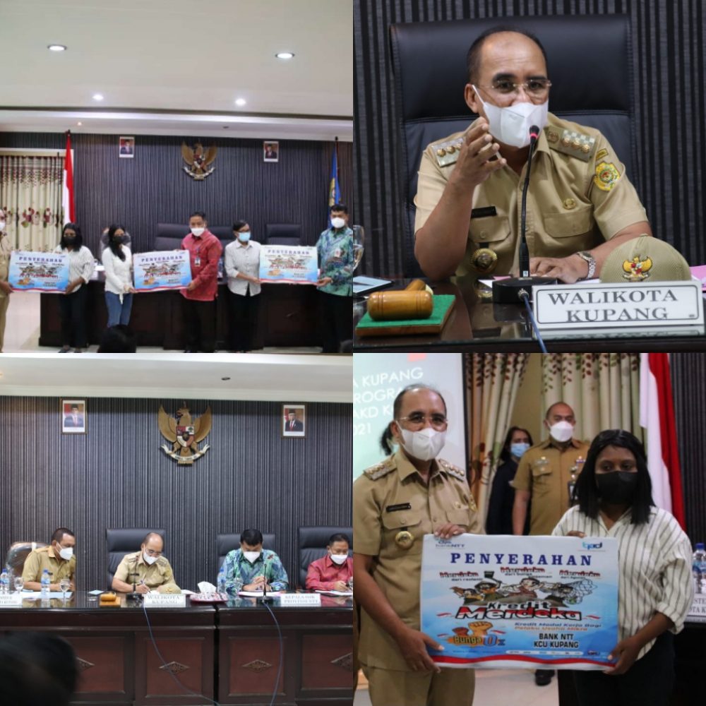 Wali Kota Kupang, Dr. Jefirstson R. Riwu Kore, MM, MH Launching 2 Program Kerja TPAKD Kota Kupang.