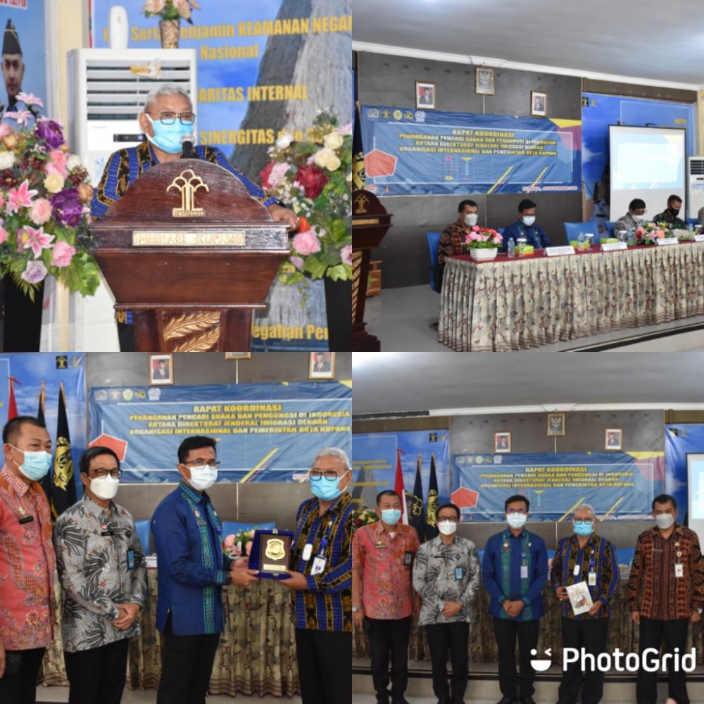 Foto. Wakil Wali Kota Kupang, dr. Hermanus Man pimpin rapat  koordinasi dan konsolidasi penganan Imigran di Kota Kupang.