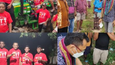 Foto. Anggota Komisi IV DPR RI Dapil NTT II dari Fraksi PDI Perjuangan, Yohanis Fransikus Lema, kunjungi 3 kelompok tani di Kecamatan Kupang Tengah.