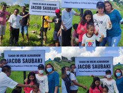 Menang Perkara Atas Jonas Salean dkk, Keluarga Saubaki Pasang Plang Hak Milik