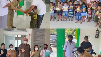 Cegah Stunting, Dinas Pertanian dan Ketahanan Pangan Kabupaten Kupang Bagi Paket