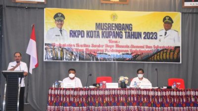 Foto. Wali Kota Kupang, Dr. Jefirstson R. Riwu Kore, M.M., buka kegiatan Musrenbang RKPD Kota Kupang tahun anggaran 2023.