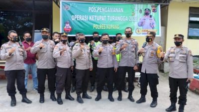 Pastikan Lebaran Aman, Kapolres Kupang Pantau 4 Pos Pengamanan