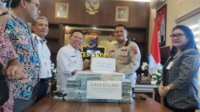 Foto. Kapolres Kupang AKBP FX Irwan Arianto, L, S.I.K., M.H., berhasil selamatkan kerugian keuangan negara melalui pajak MBLB sebesar Rp 2.814.571.450.