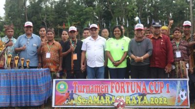 Foto. Bupati Kupang Korinus Masneno, buka secara resmi Fortuna Cup 1 Se-Amarasi.