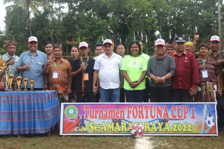 Foto. Bupati Kupang Korinus Masneno, buka secara resmi Fortuna Cup 1 Se-Amarasi.