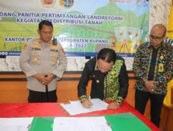 Target Redistribusi Tanah Obyek Landreform di Kabupaten Kupang Baru Mencapai 849 Bidang