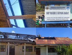 Miris! Siswa SMPN 2 Kupang Barat Belajar Beratapkan Langit, Belum Tersentuh Bantuan