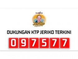 2.500 KTP Lagi Dukungan untuk Jeriko Genap 100.000