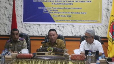 Bupati Kupang Buka Expose Dokumen Masterplan Pemukiman Rumah Bagi Eks Timi – Tim