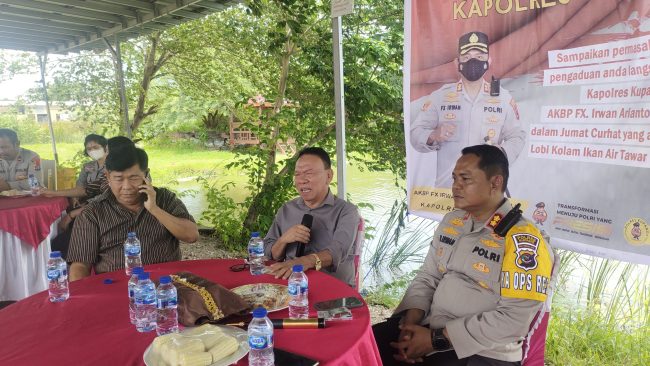 Bupati dan Wakil Bupati Kupang diundang Kapolres Kupang  AKBP FX Irwan Arianto S.I.K., M.H., dalam rangka mengikuti kegiatan Jumat Curhat yang digagas oleh Kapolri Listyo Sigit Prabowo.