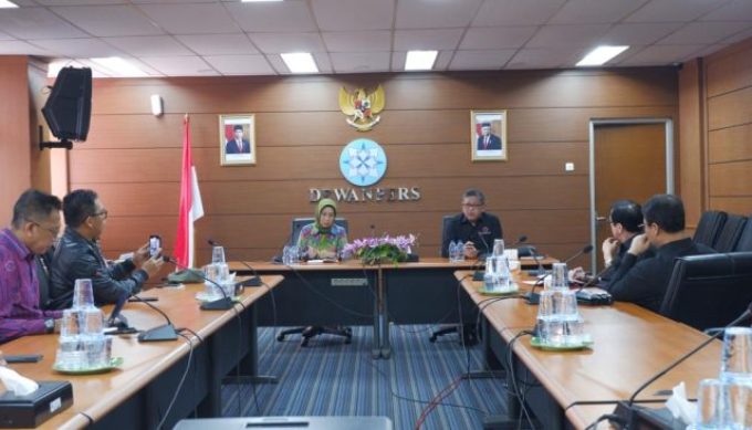 Foto. Dewan Pimpinan Pusat Partai Demokrasi Indonesia Perjuangan (PDIP) melakukan konsultasi dengan Dewan Pers di Gedung Dewan Pers Jakarta.