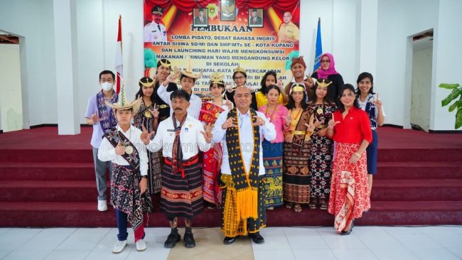 Foto. Pemerintah Kota Kupang Gelar Lomba Pidato Bahasa Inggris dan Launching 3 Program Kolaboratif.