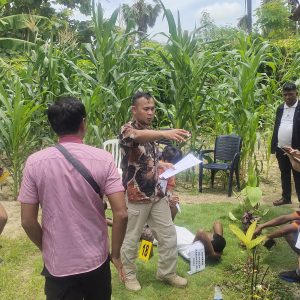 Satreskrim Polres Kupang Gelar Rekonstruksi Kasus Penikaman di Kelurahan Merdeka