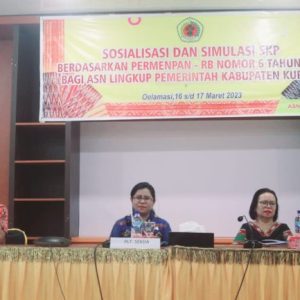 Buka Sosialisasi dan Simulasi SKP, Novita Foenay Berharap ASN Paham Cara Susun SKP