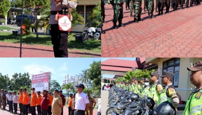 Kapolres Kupang, FX. Irwan Arianto, SIK., MM., Pimpin Apel Gelar Pasukan Operasi Semana Santa Turangga 2023.