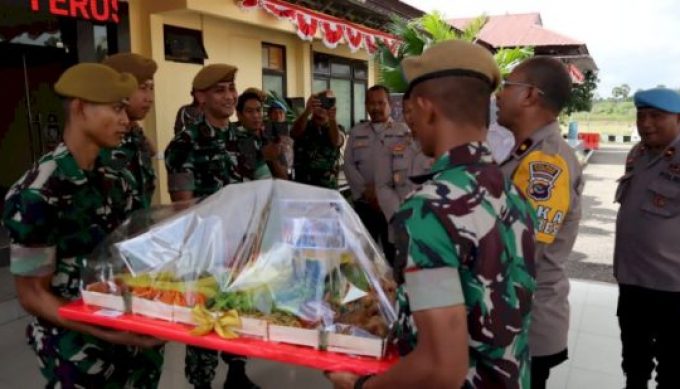 Batalyon Armed, Arhanud dan Lanud El Tari Kupang, ‘Geruduk’ Mako Polres Kupang