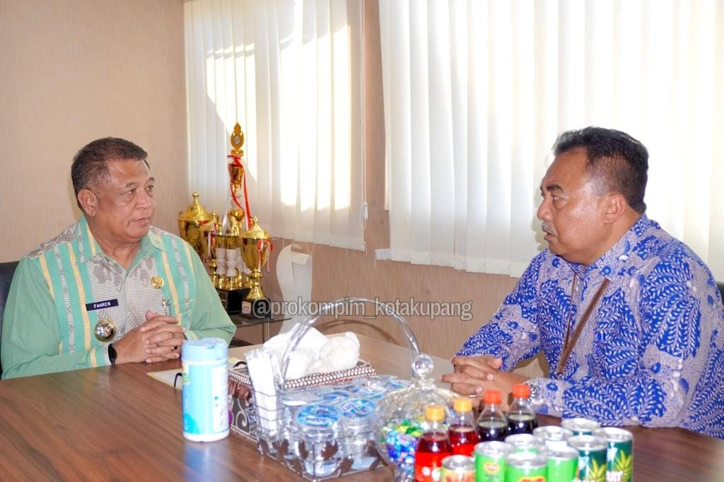 Foto. Kepala Perwakilan Bank Indonesia Provinsi NTT, S. Donny H. Heatubun, temui Penjabat Wali Kota Kupang, Fahrensy P. Funay.