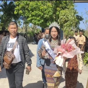 Tiba di Bandara El Tari, Putri Kebudayaan Nusantara 2023 Diarahkan ke Sekolahnya