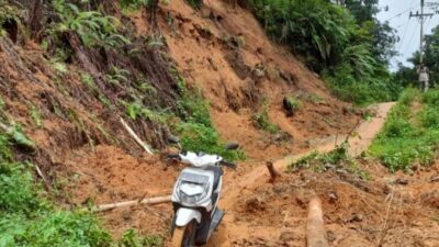 Seorang Pemotor Meninggal Dunia Tertimpa Longsor di Kabupaten Tanah Datar