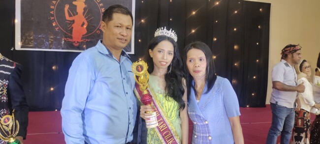 Foto. Tampil Memukau! Anggie Bessie, Harumkan Kabupaten Kupang dalam Pemilihan Puteri Tari Cilik NTT 2023.