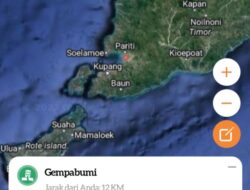 Breaking News, Gempa Bumi M 5,1 Kembali Guncang Kupang, Tidak Berpotensi Tsunami