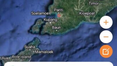 Foto. Gempa Bumi M 5,1 Kembali Guncang Kupang, Tidak Berpotensi Tsunami.