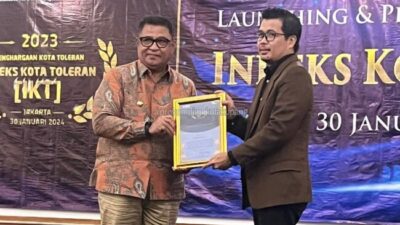 Kota Kupang Kembali Raih Penghargaan 10 Besar Indeks Kota Toleran