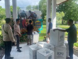 Meniti Perjalanan Panjang, Logistik Pemilu dari Perbatasan NKRI-RDTL Tiba di KPUD