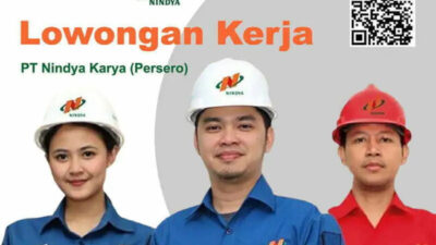 Foto. Perusahaan Konstruksi BUMN PT Nindya Karya Buka Lowongan Kerja, Berikut adalah posisi yang tersedia!