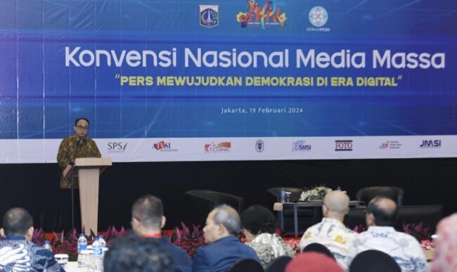 Foto. Foto. Menteri Komunikasi dan Informatika, Budi Arie Dorong Industri Pers Kembangkan Inovasi Digital.