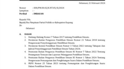 Foto. Jelang PSU, Bawaslu Kabupaten Kupang Himbau Tidak Gunakan Money Politik