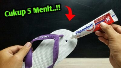 Foto. Cukup 5 Menit! Sandal Jepit Putus Dijamin Kuat Lagi Seperti Baru.