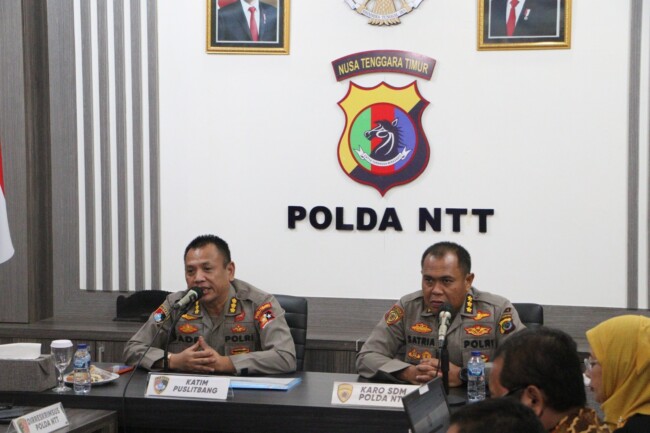 Foto. Puslitbang Polri Gelar Penelitian Strategi Pengembangan SDM Polisi Siber di Polda NTT.