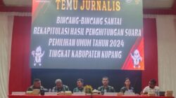 Foto. Pleno Hari Pertama KPUD Kabupaten Kupang Gelar Temu Jurnalis.