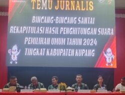 Pleno Hari Pertama KPUD Kabupaten Kupang Gelar Temu Jurnalis