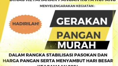 Kabar Baik: Pemerintah Kota Kupang Gelar Pasar Murah Menjelang Ramadhan, Ini Tempatnya