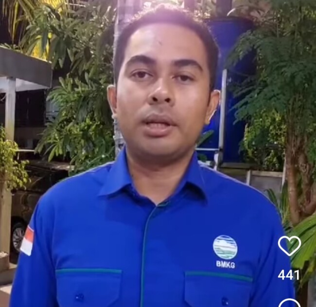 Foto. BMKG Bantah Isu Adanya Badai di NTT dan Kota Kupang Melalui Media Sosial.