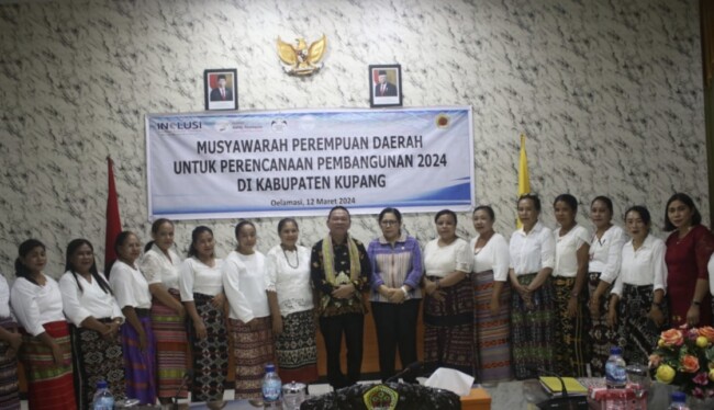 Foto. Musda, 110 Perempuan Kabupaten Kupang Ikut Musrenbang Perencanaan 2024.