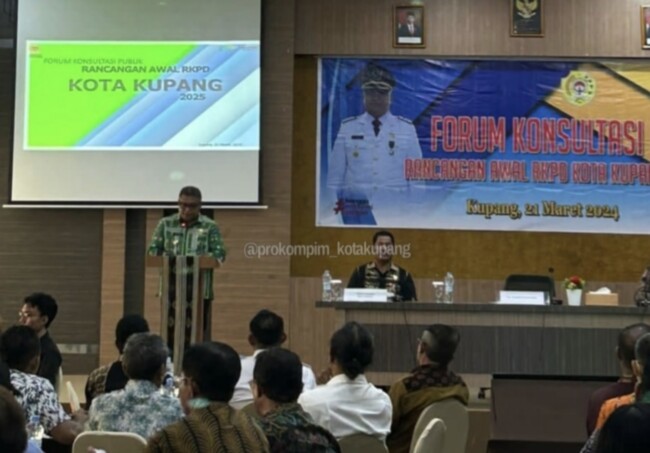 Foto. Jaring Aspirasi Para Pemangku Kepentingan, Pemerintah Kota Kupang Gelar Forum Konsultasi Publik.