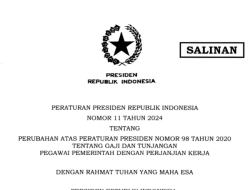 Resmi Gaji PPPK Naik 8%, Jokowi Teken Perpres Nomor 11 Tahun 2024
