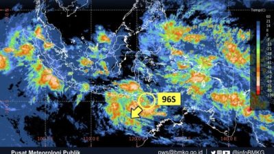 Terpantau Bibit Siklon Tropis 96S di Laut Sawu, BMKG Minta Pemudik Waspada