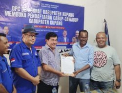 Maju Lagi Mantan Wakil Bupati Kupang, Jerry Manafe Daftar Cabup ke Demokrat