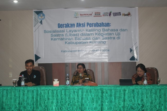 Foto. Uji Kemahiran Bahasa Indonesia dan Sastra, Kantor Bahasa Provinsi NTT Gelar Sosialisasi di Kabupaten Kupang.