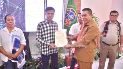Hadiri Launching Sertifikat Tanah Elektronik, Pj. Sekda Kota Kupang: Ruang Gerak Mafia Tanah Dapat Dibatasi